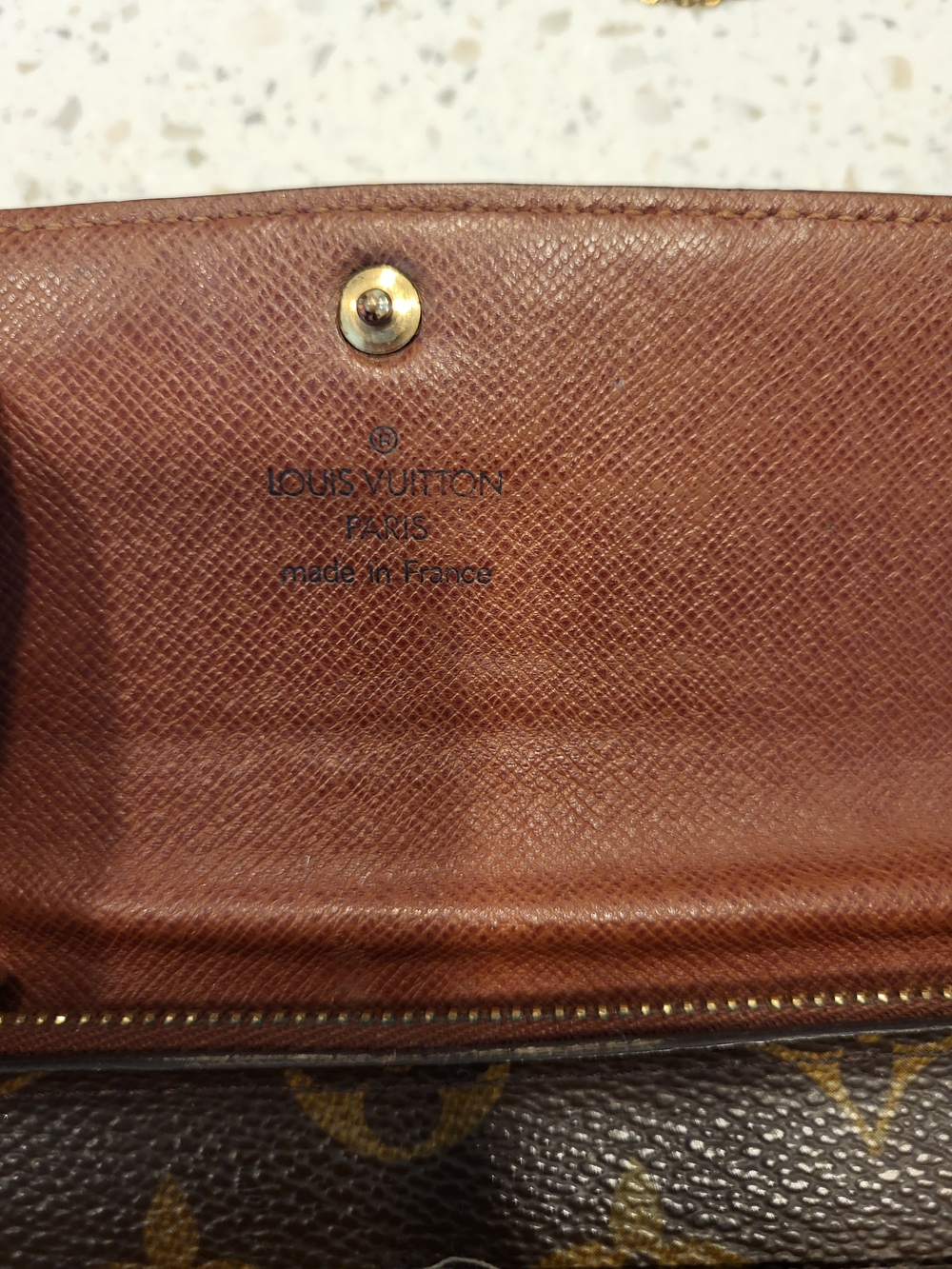 Louis Vuitton Brown Monogram Canvas Wallet with Tan Interior - Picture 6 of 14